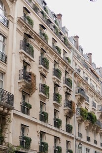 巴黎风格的多层建筑外观