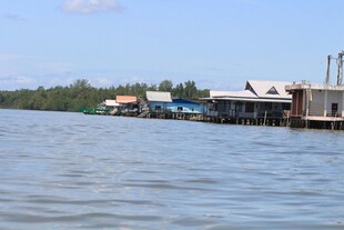 河畔临水 居风景