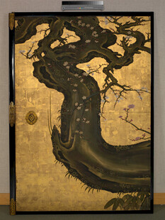 中式墨绘虬枝图