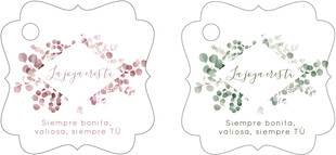 异形卡纸标签花边形