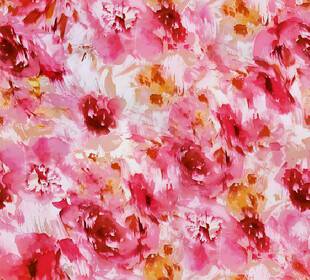 粉色花卉水彩纹理图案