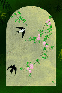 燕子装饰画