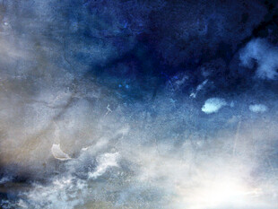 梦幻蓝色水彩抽象背景图