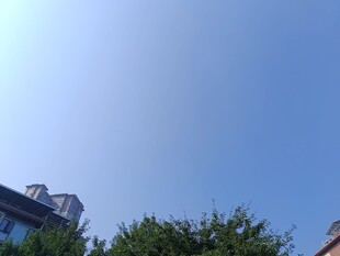 蓝天绿树环绕的建筑物