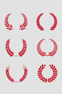 麦穗图案设计元素