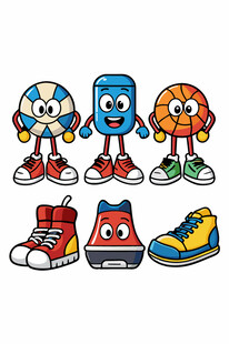 卡通鞋子精灵欢乐登场