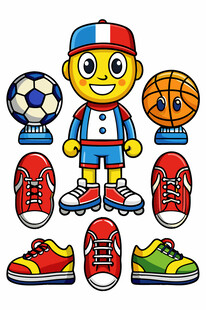 运动小子与多彩运动装备