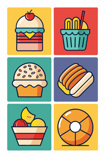 多彩美味甜点与小吃集