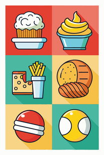 多彩美味小吃集合