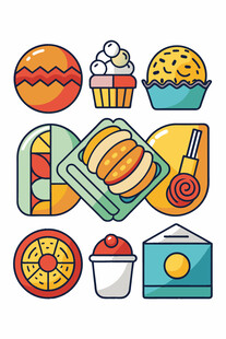 多彩美味的各式烘焙食品