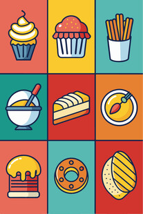 多彩美味的各式糕点与小吃