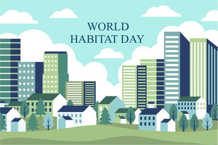 世界人居日城市景观图