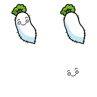 可爱卡通萝卜形象