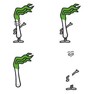 绿色火焰火炬设计草图