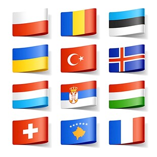 各国国旗图标集合