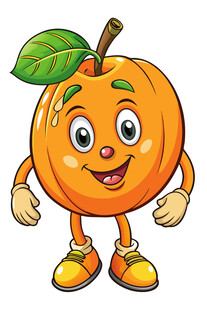 可爱橙子卡通形象