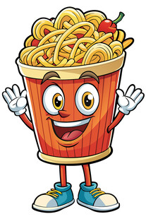 欢乐泡面卡通形象