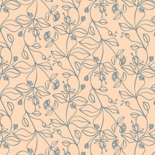 淡蓝花卉图案背景纹理
