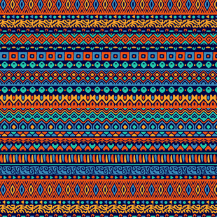 多彩几何图案织物纹理