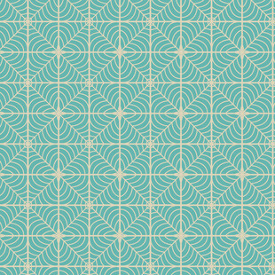 蓝绿色几何图案无缝背景