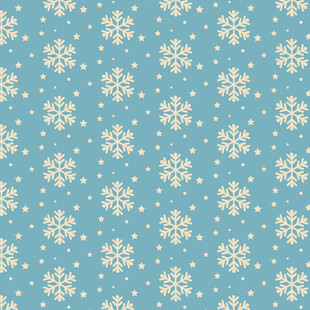 浅蓝色雪花图案背景