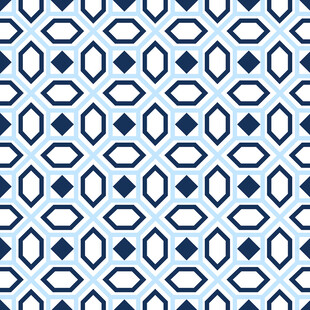 蓝白几何图案纹理背景