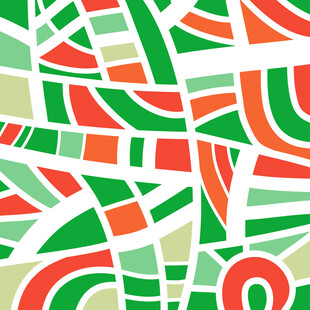 多彩几何抽象图案背景