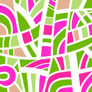 多彩几何线条抽象图案