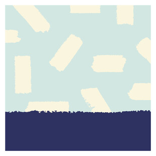 简约几何色块拼接图案