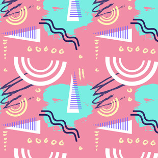 几何图案的多彩抽象背景