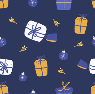 圣诞礼物装饰图案背景