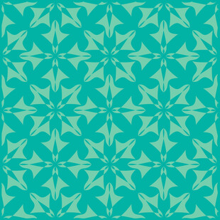 青绿色几何花纹图案背景