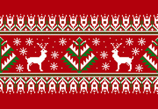 圣诞风针织图案