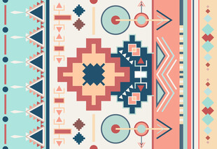 民族风几何图案装饰画