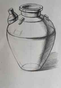 素描陶罐