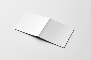 高端正方形画册样机智能样机贴图