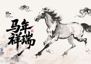 2026马年日历图片