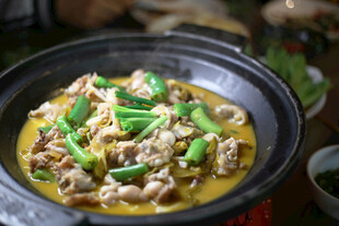 美味黄焖牛蛙锅