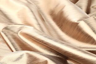 米金色丝绸面料纹理特写