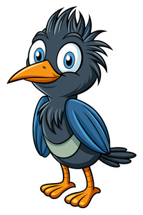 可爱卡通小鸟形象