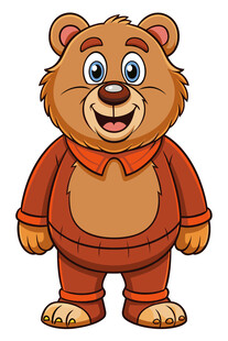 可爱小熊卡通形象