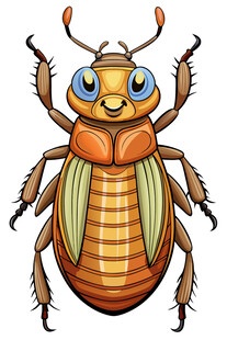 可爱卡通甲虫形象
