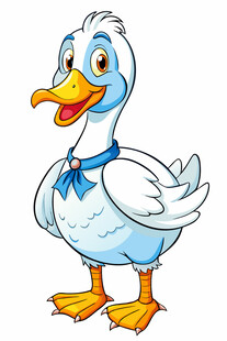 可爱卡通小鸭形象展示