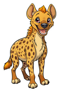 可爱卡通猎豹形象