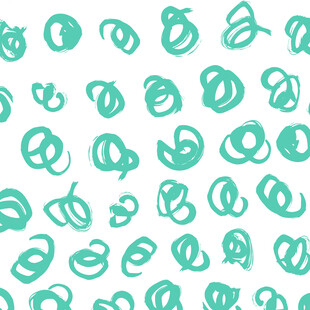 绿色手绘风抽象图案背景