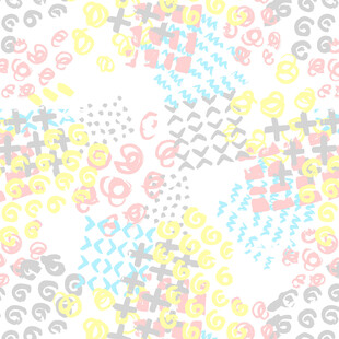 多彩海洋元素图案背景