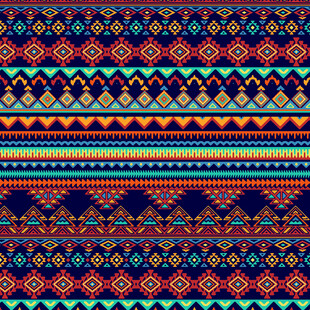 民族风几何图案纹理背景