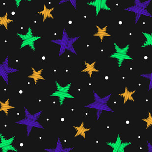 多彩星星图案背景