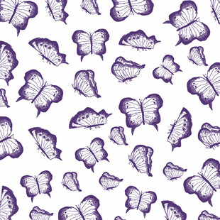 紫色蝴蝶图案背景纹理