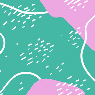 粉绿几何抽象图案背景